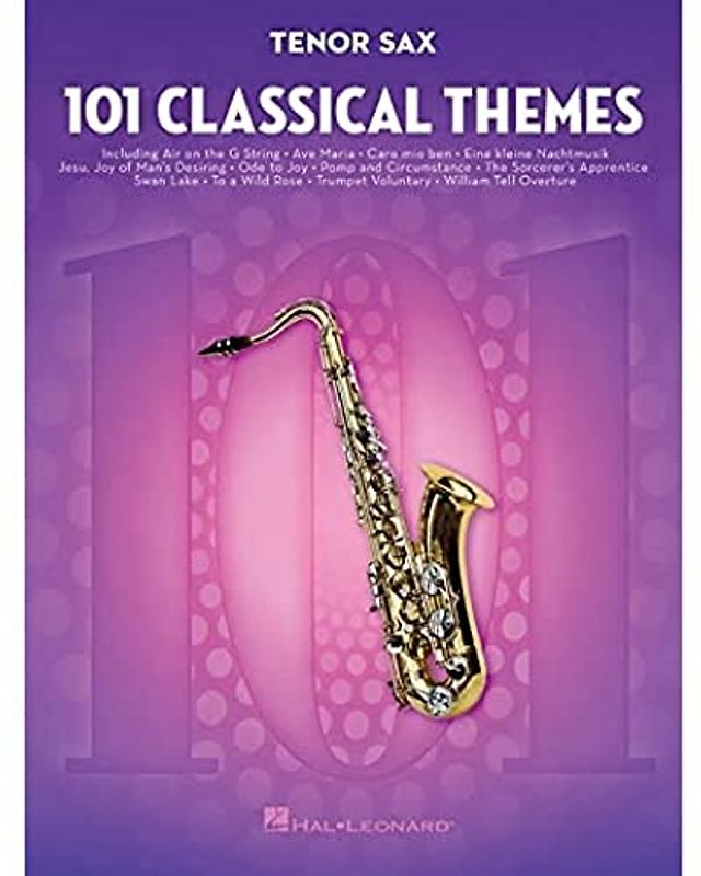 101 Classical Themes -For Tenor Saxophone- (Book): Noten, Sammelband für Tenor-Saxophon
