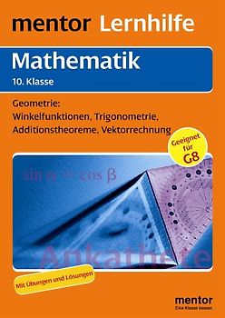 mentor Lernhilfe: Mathematik 10. Klasse. Geometrie: Winkelfunktionen, Trigonometrie, Additionstheoreme, Vektorrechnung