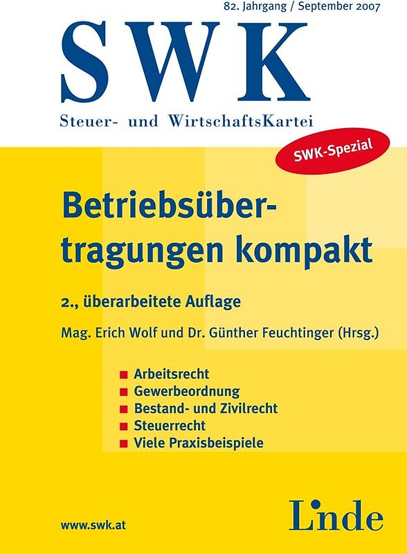 SWK-Spezial Betriebsübertragungen kompakt