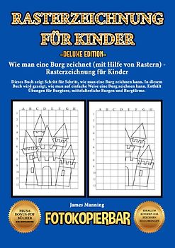Wie man eine Burg zeichnet (mit Hilfe von Rastern) - Rasterzeichnung für Kinder