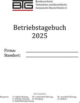 Betriebstagebuch / Betriebstagebuch 2025