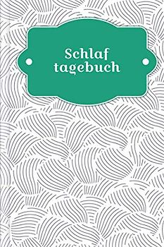 Schlaftagebuch: Tagebuch zum Ausfüllen zur Verbesserung des Schlafes und Überwinden von Schlafproblemen | Motiv: Abstrakte Muscheln