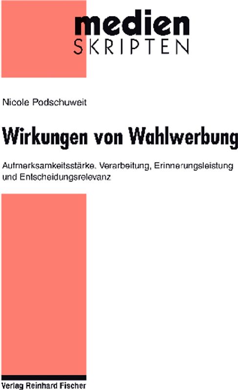 Wirkungen von Wahlwerbung