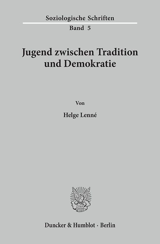 Jugend zwischen Tradition und Demokratie.
