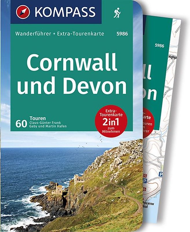 KOMPASS Wanderführer Cornwall und Devon, 60 Touren mit Extra-Tourenkarte