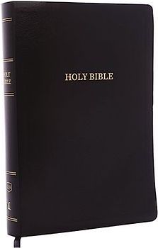 KJV, Reference Bible, Super Giant Print, Leather-Look, Black, Indexed, Red Letter Edition