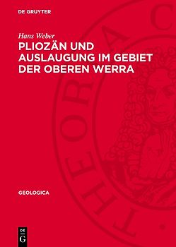 Pliozän und Auslaugung im Gebiet der Oberen Werra