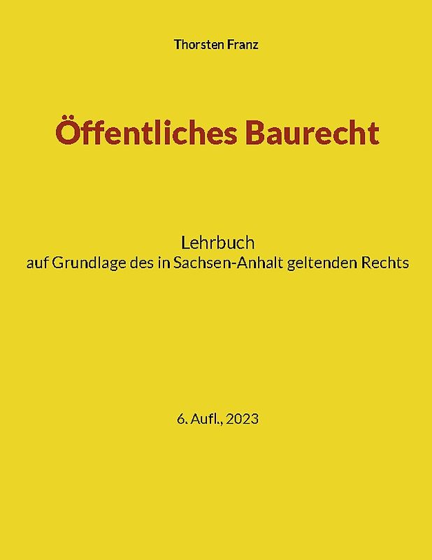 Öffentliches Baurecht