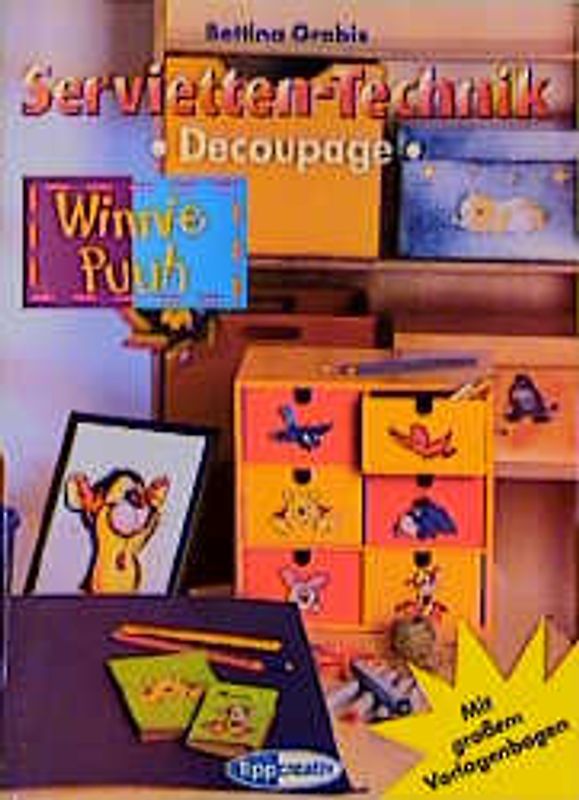 Serviettentechnik: Winnie Puuh