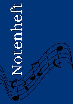 Notenheft: DIN A4 Notenlinienheft | 100 Seiten mit 12 Notenzeilen / Systeme pro Blatt | Papier 90g/m² | Musikheft mit Notenlinien