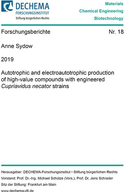 Autotrophic and electroautotrophic production of high-value compounds with engineered Cupriavidus necator strains