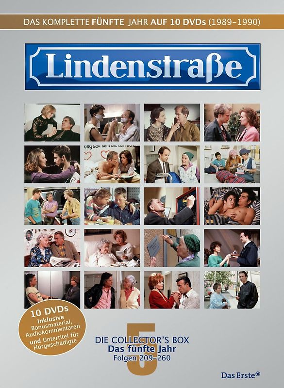 Lindenstraße - Das komplette 5. Jahr (Folge 209-260) (Collector's Box, 10 DVDs) DVD