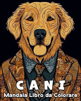 Cani Mandala Libro da Colorare