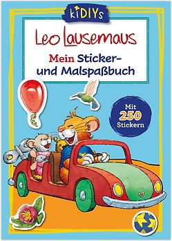 Leo Lausemaus Mein Sticker- und Malspaßbuch mit 250 Stickern