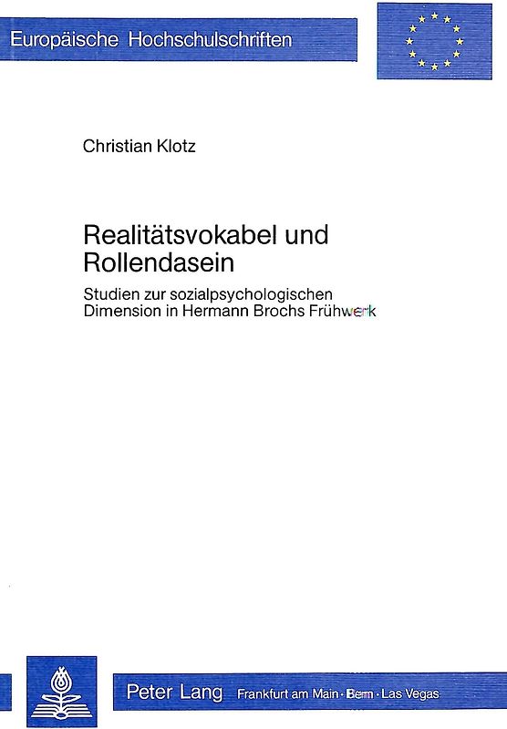 Realitätsvokabel und Rollendasein