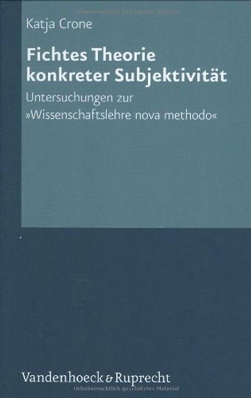 Fichtes Theorie konkreter Subjektivität