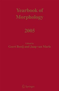Yearbook of Morphology 2005
