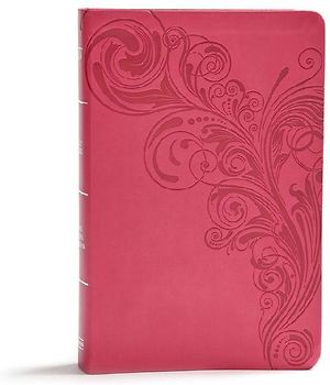 KJV Giant Print Reference Bible, Pink Leathertouch