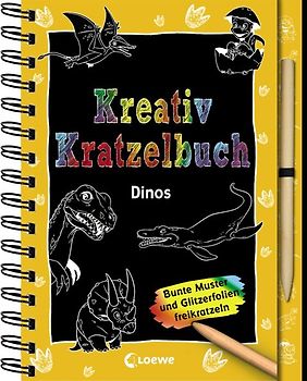 Kreativ-Kratzelbuch: Dinos