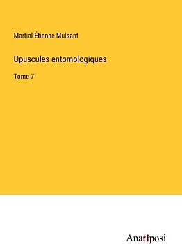 Opuscules entomologiques