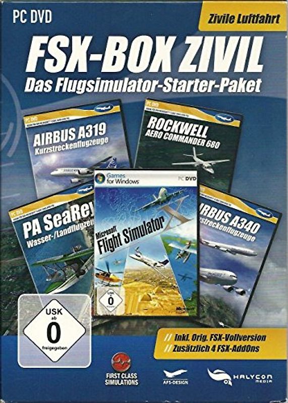 Flight Simulator X - Box Zivil PC Spiele