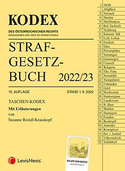 Taschen-Kodex Strafgesetzbuch 2022 - inkl. App