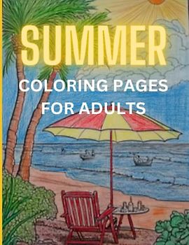 SUMMER 50 Beautiful Beach Sceneries Coloring Pages for Adult