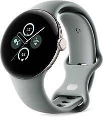 Google Pixel Watch 2 41 mm champagne doré Bracelet sport vert sauge [Wi-Fi]