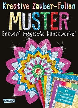 Kreative Zauber-Folien: Muster: Set mit 10 Zaubertafeln, 20 Folien und Anleitungsbuch