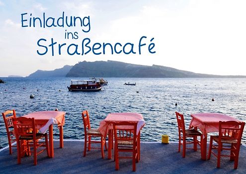 Einladung ins Straßencafé (Posterbuch DIN A4 quer)