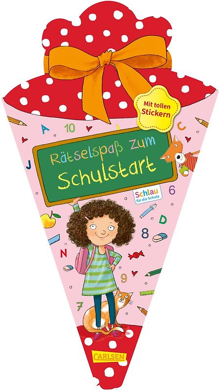 Schlau für die Schule: Rätselspaß zum Schulstart mit Stickern (Schultüte 2023 rosa)