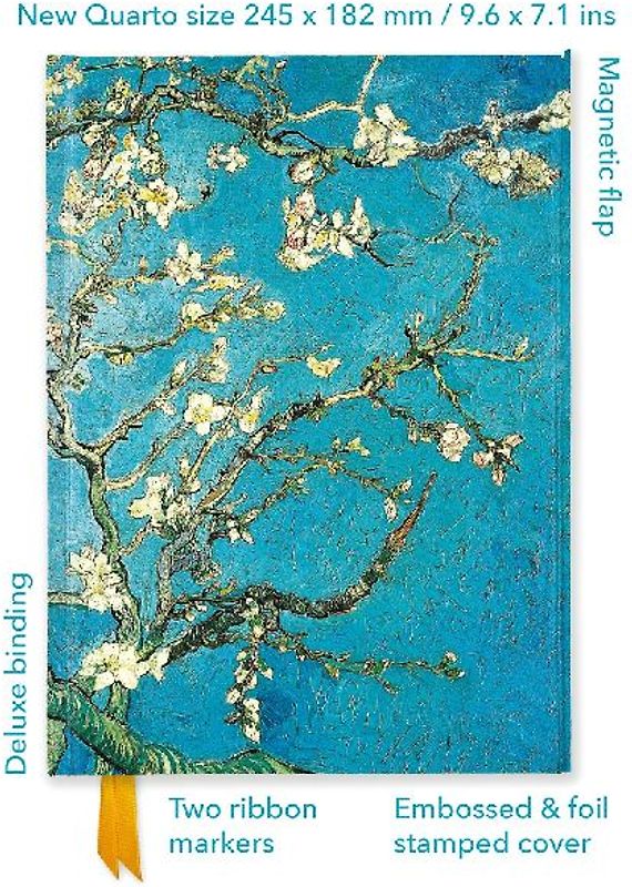 Vincent Van Gogh: Almond Blossom (Foiled Quarto Journal)