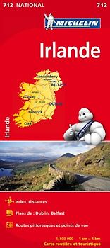 Carte Irlande Michelin