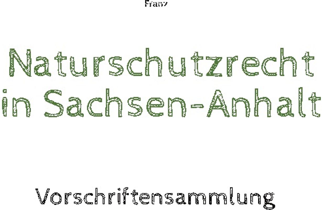 Naturschutzrecht in Sachsen-Anhalt