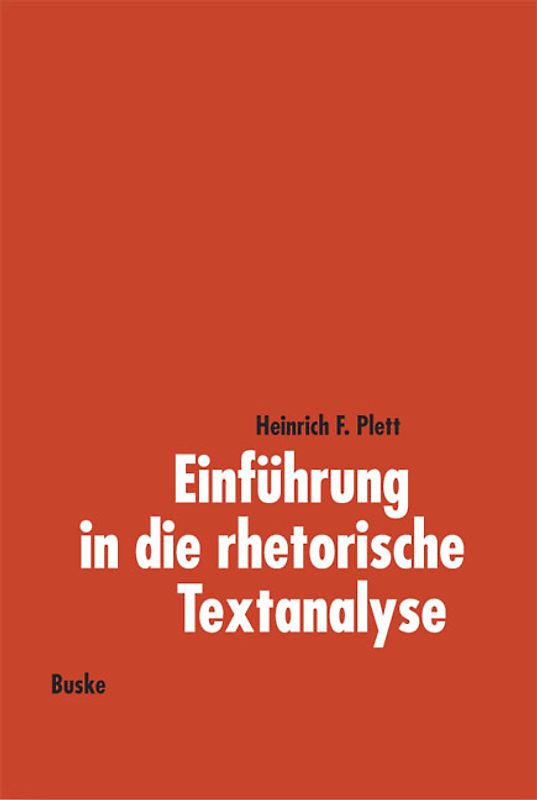 Einführung in die rhetorische Textanalyse