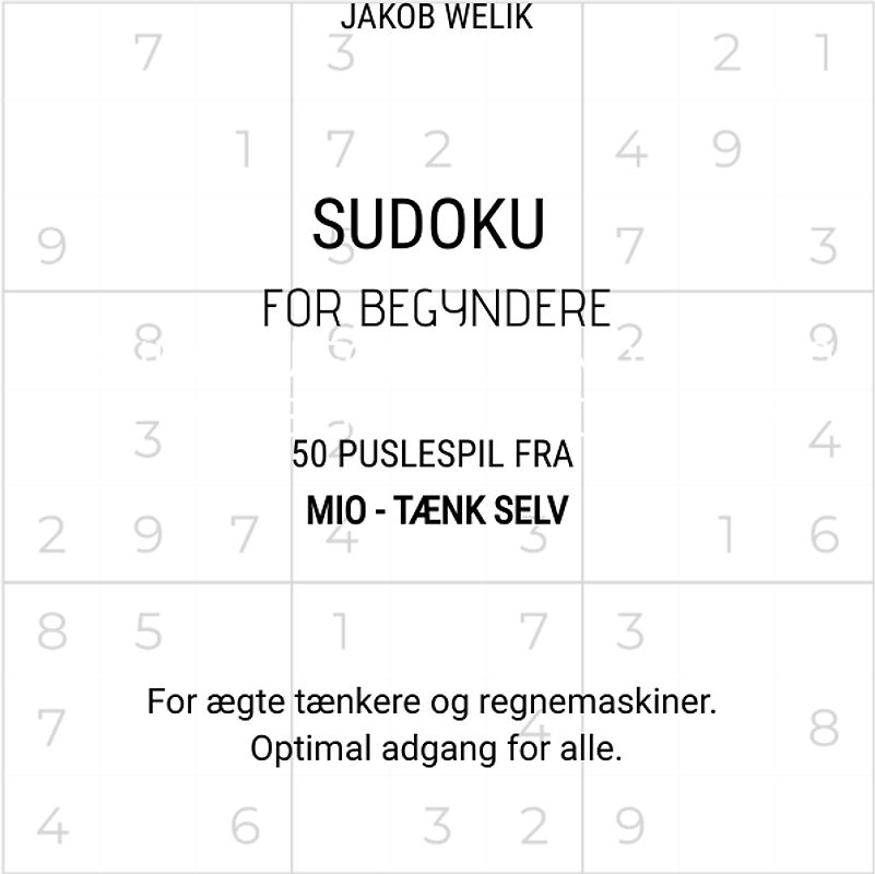 Sudoku for begyndere - 50 puslespil fra Mio - tænk selv