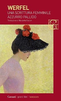 Una scrittura femminile azzurro pallido