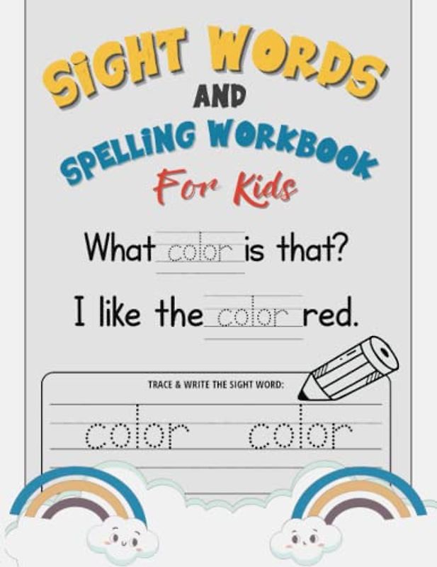 Sight Words and Spelling Workbook for Kids