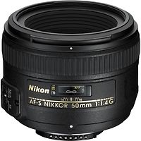 Nikon AF-S NIKKOR 50 mm F1.4 G 58 mm Filtergewinde (Nikon F Anschluss) schwarz