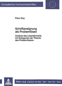 Schriftaneignung als Problemlösen