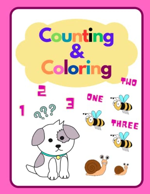 Counting&Coloring: 1-10 Beginner Book for Kids