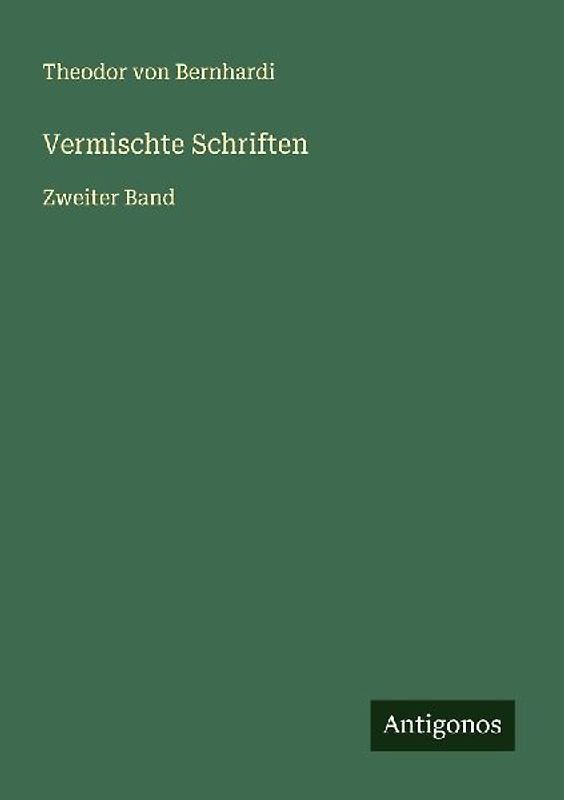 Vermischte Schriften