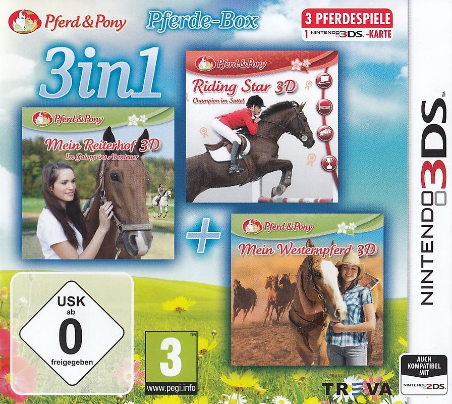 Pferd & Pony - Pferde-Box: 3 in 1 - Riding Star 3D / Mein Reiterhof 3D / Mein Westernpferd 3D Nintendo 3DS