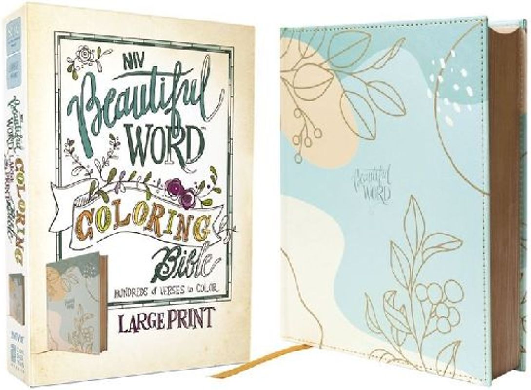 Niv, Beautiful Word Coloring Bible, Large Print, Leathersoft Over Board, Teal