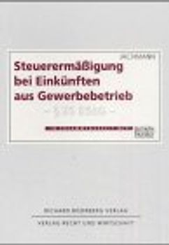 Steuerermäßigung bei Einkünften aus Gewerbebetrieb