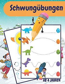 Schwungübungen ab 4 Jahren: Erfahren Sie, wie eine Linie Tracing Buch schreiben | Kontrollieren Sie Linien und Formen mit einem Stift | Lernaktivitäten für Kleinkinder | Pre-K bis K (Vorschulbücher)