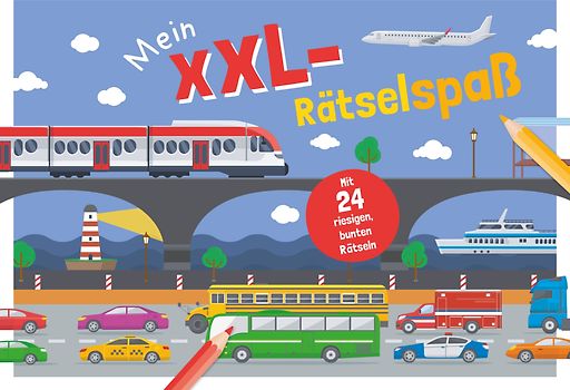 Mein XXL-Rätselspaß Fahrzeuge