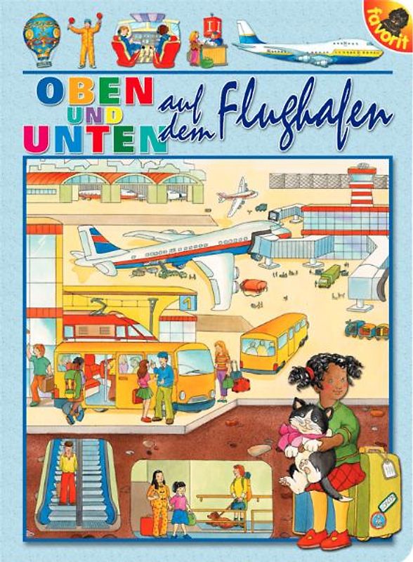 Oben und unten auf dem Flughafen