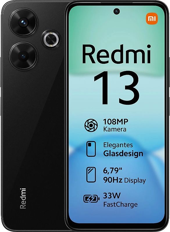 Xiaomi Redmi 13 Dual SIM 256GB middernacht zwart