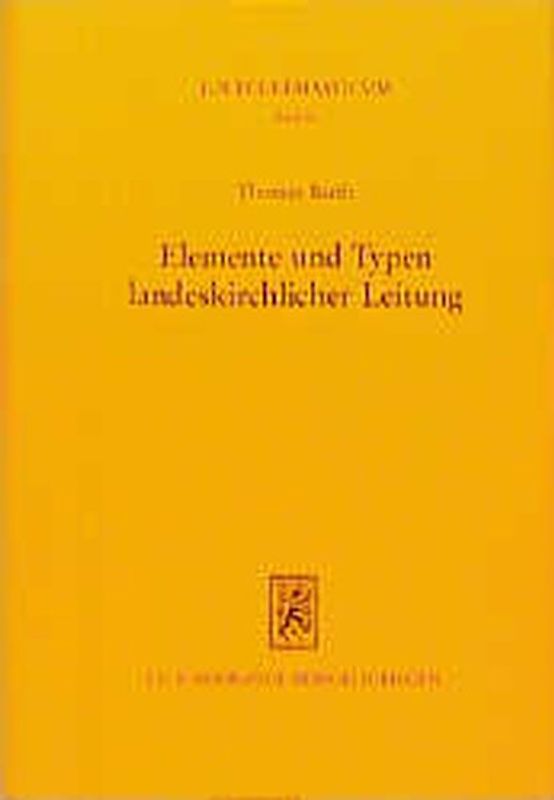Elemente und Typen landeskirchlicher Leitung